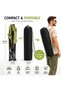 Adjustable Reclining Camping Chair with High Back & Headrest 50×46×90cm | Portable Outdoor Chair with 3-Position Backrest, Side Pocket & Carry Bag for Camping, Beach, Fishing - Green - 5
