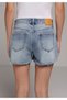 Mom Fit High Waist Straight Women's Light Indigo Denim Jean Shorts - 2