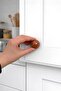 15 Pcs Hard Plastic Knob Round Ball Brown Cabinet Furniture Kitchen Cupboard Drawer Handle Handle K - 5