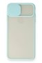 Ilkeshop New iPhone XS Max Case Palm Frosted Camera Sliding Silicone (103523) - Turquoise - 2