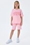 Girl's bermuda set, double yarn, 100% cotton - 2