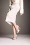 Women's White Heeled Wedding Dress Shoes - 2