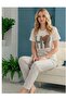 Women's Pajama Set Gray Hi Bear - 3