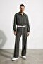 26Yckt01502 Women's Contrast Detailed Bomber Jacket