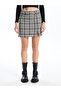 Plaid Women's Skirt with Zippered Waist - 2