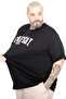 Mode XL Large Size Men's Gameday Crew Neck T-Shirt U26102 Black - 3