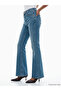 Lcw Jeans Indigo Mars Flare Women's Jean Pants - 4