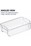 Stackable Fridge Organizer Trays Pack of 2 – Clear Plastic Refrigerator Storage Bins for Pantry, Kitchen, Freezer & Cabinet Organization - 3