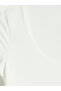 Nevavm U-Neck Women's Snap Fastener Bodysuit with a Difference - 3