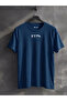 Göktürkçe Turkish Written Printed Navy Blue Unisex 100% Cotton T-Shirt - 2