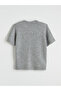 Gray Plus Size Crew Neck Women's Knit Sweater with Stones - 7