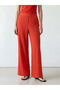 Vizyon New Season Elastic Waist Textured Women's Trousers - 3