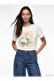 Lcw Everyday White Crew Neck Floral Printed Women's Bodysuit - 2