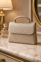 Satin Cross Row Stone Luxury Evening Bag - 2