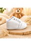 White Comfortable Soft Newborn Baby Booties Shoes 17-18-19 - 2