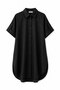 Oversize Kısa Kollu Uzun Basic Gömlek - 5