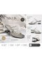 Stylish Women's Slippers with Stripe Stones and 3 Strips and Transparent Heels - 2