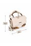 Women's Hand Shoulder and Crossbody Bag with Buckle Adjustable Strap Daily Stylish - 3