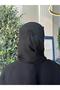 نقاب وسط خط طويل مبطن حرير - 4