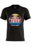 Unisex Printed Design T-Shirt (Walk By Faith)| Round Neck Regular Fit T-shirt - 4