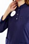 Modest - Hijab Nurse Uniform Lycra Scrubs (Compliant with New Regulations - Patriot Blue) (Set) - 5