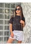 Girl's Summer Stone Detailed Shorts Two-Piece Set - 100% Cotton 2-Piece Holiday Combination - 3