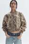 Snakeskin-print bomber jacket - 2
