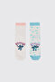 Girl's Colorful Stitch Socks