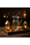 Luxury Clear Acrylic Jug with Gold Triangle Confetti Decorative Print – 22 cm - 2