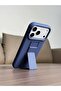 Premium Foldable Kickstand Silicone Case for iPhone 17 Pro Max - Slim Matte Shockproof Protective Cover - 2