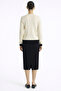 Black Midi Skirt with Slit on the Back - 2