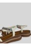 Novira Women's Suede Bright Color Stone Embellished Wooden Heel Bow Tie Natural Stone Look Ankle Elastic Tie Short Wedge Heel Sandals 4 cm - 3