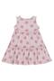 Daisy Patterned Dress for 2-5 Years - Powder - 2