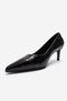 Velmira Black Print Women's Heeled Shoes - 6