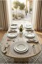 Floral French Guipure Supla Set - 40 cm Luxury Dining Table Presentation Set 6 Pieces Runner - 4