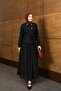 Summer Eyelet Embroidery Modest Set with Stone-Detail Long Skirt - 3