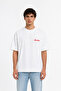 Unisex Essential New Season Logo Front Printed Oversized Thick Fabric Relaxed Cut Cotton T-Shirt