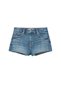Distressed denim mini şort - 3