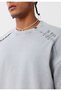 Washable collar detailed oversize t-shirt - 6