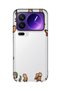 حافظة هاتف شفافة متوافقة مع هاتف Xiaomi 17 Pro بنمط Monkeys