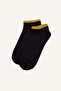 Men's Seamless 5-Piece Cotton Bootie Socks H9306Axns - 3