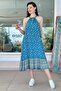 Halter Neck Viscose Dress 6Y192 - 3