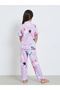 Girls Unicorn Print Shirt and Pyjama Set - 6