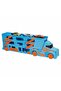 3-Story 3-Vehicle Transporter Play Set - Blue - 2