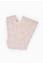 Girl's Floral Print Knitwear Trousers 4-11 Years Dark Pink