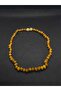Amber Necklace Baby Kids Size Design Knotted Chain Natural Stone Jewelry Accessory Suitable for Daily Use - 3