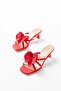 S-622 Red Orchid Detailed Thin Heeled Women's Slippers - 3