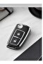 Nissan Qashqai, Juke, Micra 2 Button Nano Key Case Cover Black Silver Color