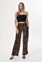 Women's Zebra & Leopard Patterned Thin Summer Wide-Leg Sweatpants – Lightweight & Stylish - 6