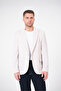 Men's Slim Fit Blazer Jacket Stone - 3